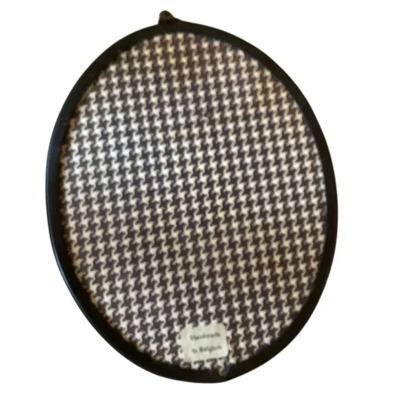 Vintage Oval Dried Flower Convex Wall Art Belgium - Picture 7 of 7